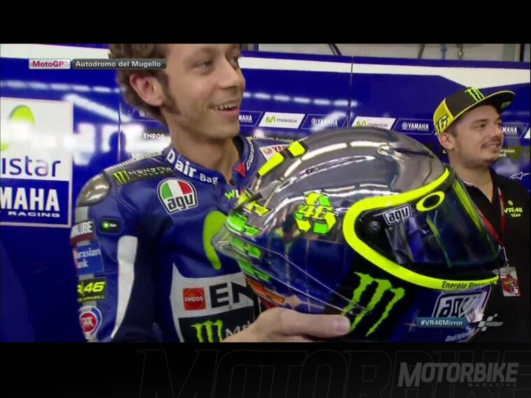 Valentino Rossi casco Mugello AGV 08