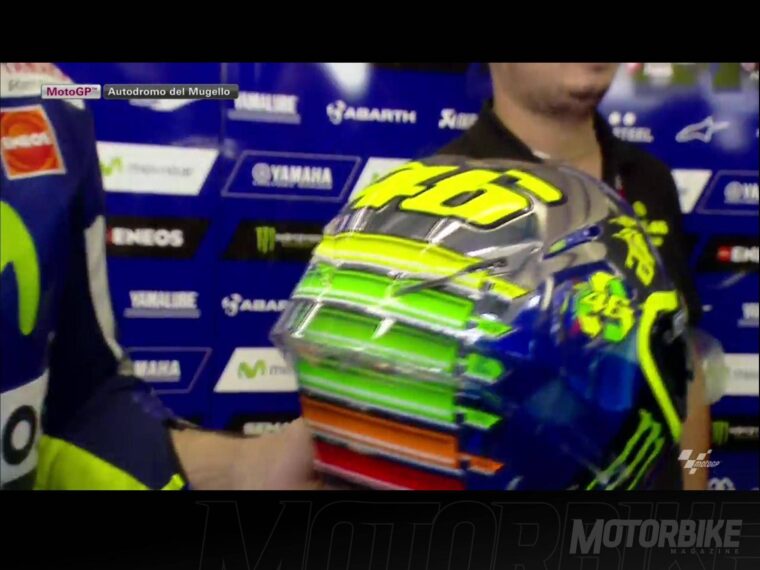 Valentino Rossi casco Mugello AGV 12
