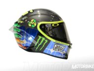 Casco Valentino Rossi Mugello 2015: Energía renovable VR46 4 Valentino Rossi casco Mugello AGV 2015 vr46mirror