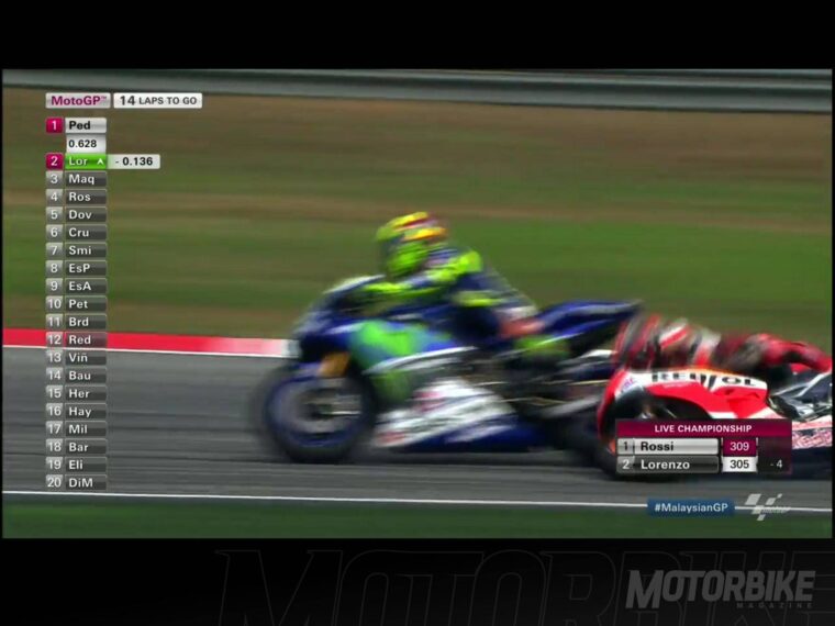 Rossi Marquez 2015 MotoGP Malasia Carrera05