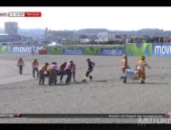 Aparatosa caída provoca la bandera roja en la salida de Moto2 2 Caida Salida Moto2 Valencia 2015 1