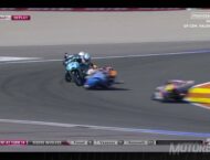 Secuencia de la caída múltiple en la última curva de Valencia en Moto3 6 Caida Vazquez Fenati Antonelli 5
