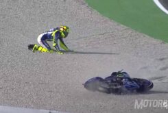 Rossi caida entrenamientos noplay