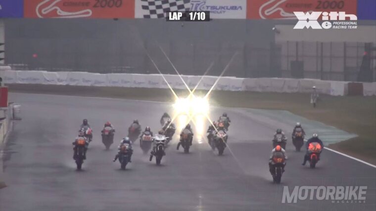 Kawasaki H2R vs Superbikes 1980 carrera 002