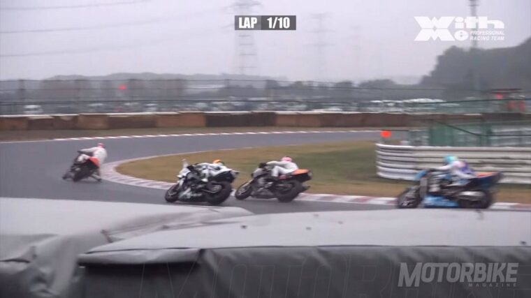 Kawasaki H2R vs Superbikes 1980 carrera 005