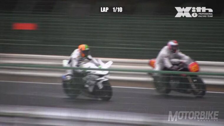 Kawasaki H2R vs Superbikes 1980 carrera 012