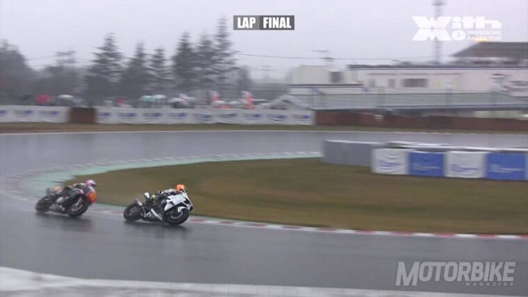 Kawasaki H2R vs Superbikes 1980 carrera 015