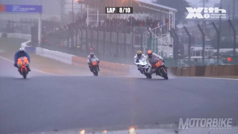 Kawasaki H2R vs Superbikes 1980 carrera 018