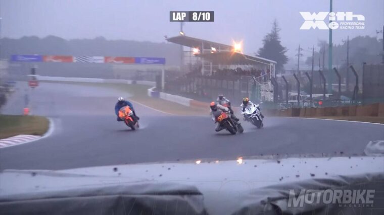 Kawasaki H2R vs Superbikes 1980 carrera 019