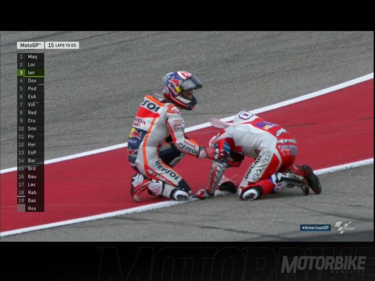 Caida Dani Pedrosa Andrea Dovizioso Austin 001