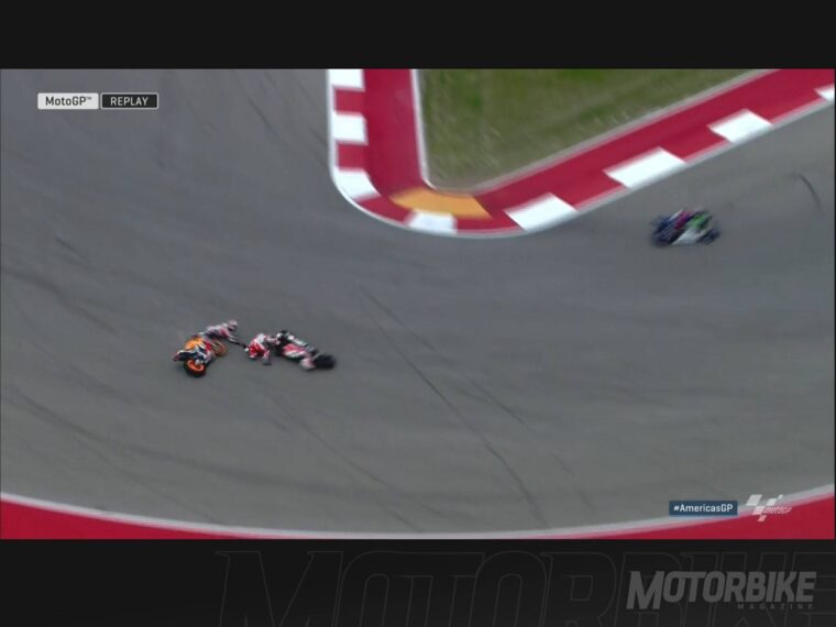 Caida Dani Pedrosa Andrea Dovizioso Austin 002