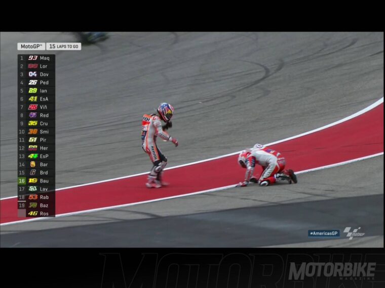 Caida Dani Pedrosa Andrea Dovizioso Austin 006