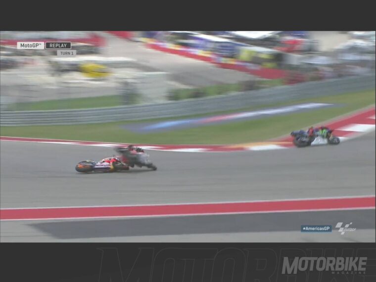 Caida Dani Pedrosa Andrea Dovizioso Austin 009