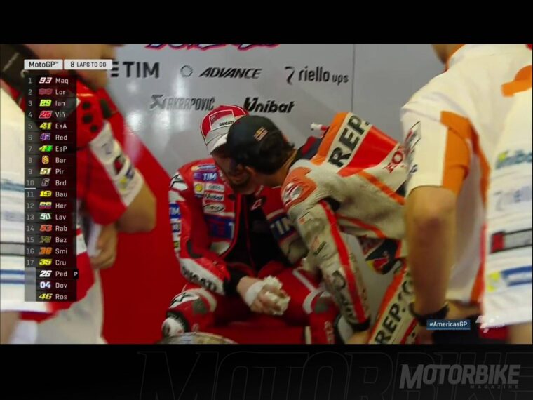 Caida Dani Pedrosa Andrea Dovizioso Austin 018