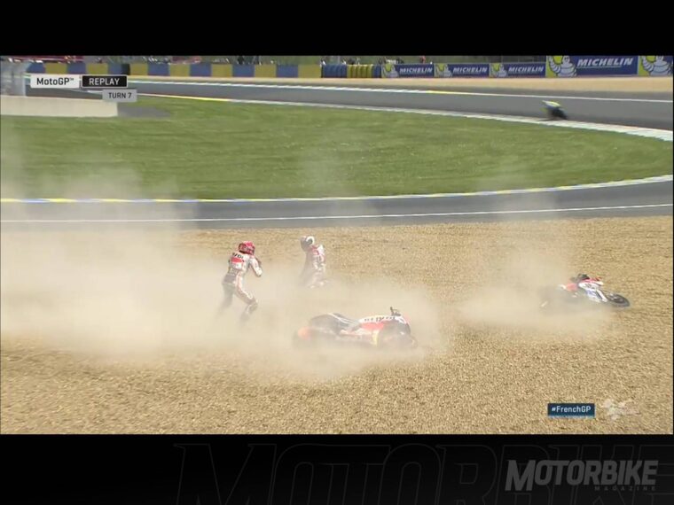 Caida Marc Marquez - GP Francia 2016