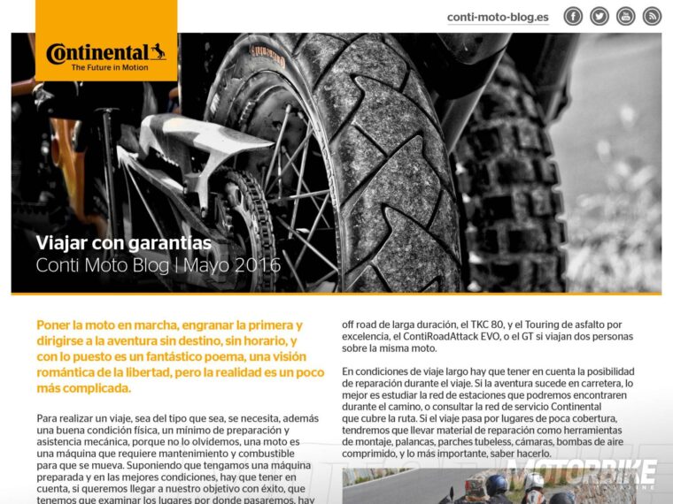 Viajar en Moto - Continental