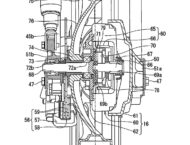 BikeLeaks. Suzuki patenta un scooter híbrido con tracción a las dos ruedas 15 041317 Suzuki burgman two wheel drive patent fig 10