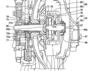 BikeLeaks. Suzuki patenta un scooter híbrido con tracción a las dos ruedas 16 041317 Suzuki burgman two wheel drive patent fig 11