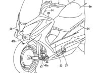 BikeLeaks. Suzuki patenta un scooter híbrido con tracción a las dos ruedas 17 041317 Suzuki burgman two wheel drive patent fig 12