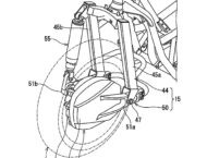 BikeLeaks. Suzuki patenta un scooter híbrido con tracción a las dos ruedas 12 041317 Suzuki burgman two wheel drive patent fig 7