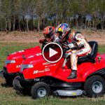 Mean Mower V2: Un cortacésped con motor de Honda CBR1000RR SP 2 Marc Márquez y Dani Pedrosa se retan... ¡en una carrera de cortacéspedes!