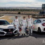 Marc Márquez, Dani Pedrosa y Toni Bou ya disfrutan del nuevo Honda Civic Type R