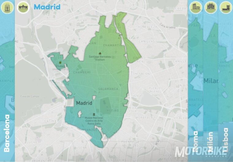 eCooltra, ejemplo del auge del 'motosharing' 4 20180426 mapa eCooltra Madrid