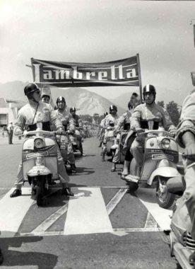 1960 National Narcissus Lambretta motoclub meeting in Lombardy3