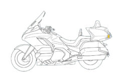 Honda Goldwing radar trasero