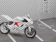 MV Agusta F3, centro de interés en una instalación artística presentada en el ComplexCon 7 MV Agusta F3 Crosby ComplexCon2