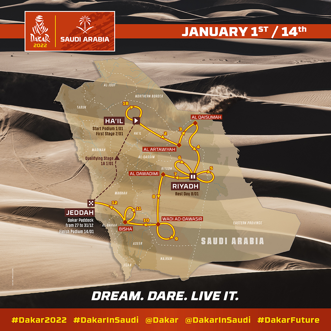 Dakar 2022: Recorrido y fechas de la 44ª edición 3 dakar 2022 recorrido