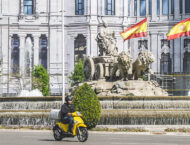 Moto Ciudad Cibeles Madrid Espana2
