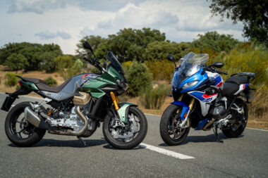 BMW R1250R Moto Guzzi V100 Mandello 2023 comparativa 12