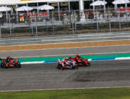 Jorge Martín: «Ha sido la carrera más bonita de mi vida» 7 Bagnaia por fuera Binder Martin carrera Tailandia MotoGP 2023 (3)