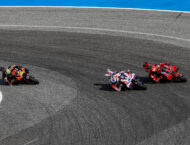 Jorge Martín: «Ha sido la carrera más bonita de mi vida» 11 Bagnaia por fuera Binder Martin carrera Tailandia MotoGP 2023 (7)