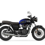 EICMA 2023 - Todas las motos 2024 del salón de Milán 116 Triumph Bonneville T100 Blue Stealth Edition