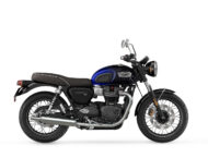 Triumph Bonneville T100 Blue Stealth Edition estudio2