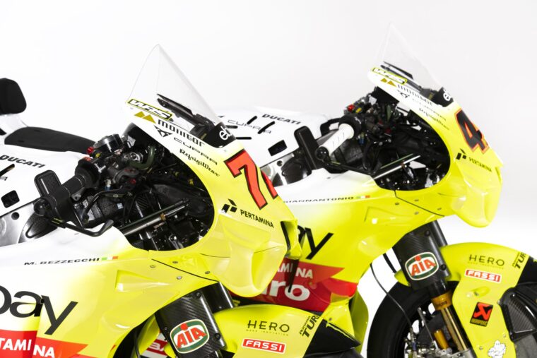 Todas las motos de MotoGP 2024: equipos, decoraciones y pilotos 46 pertamina enduro vr46 motogp 2024 bezzecchi diggia (33)