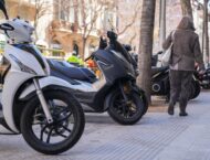 motos aparcamiento aceras barcelona 2