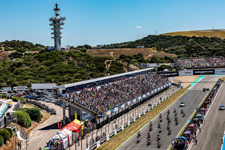Salida del GP de España 2023, en Jerez