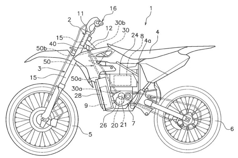 Yamaha motocross eléctrica; nuevas patentes filtradas 3 Yamaha motocross eléctrica patentes filtradas 1