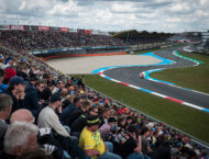 Las gradas del histórico circuito de Assen