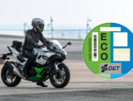 Kawasaki Ninja 7 Hybrid etiqueta ECO