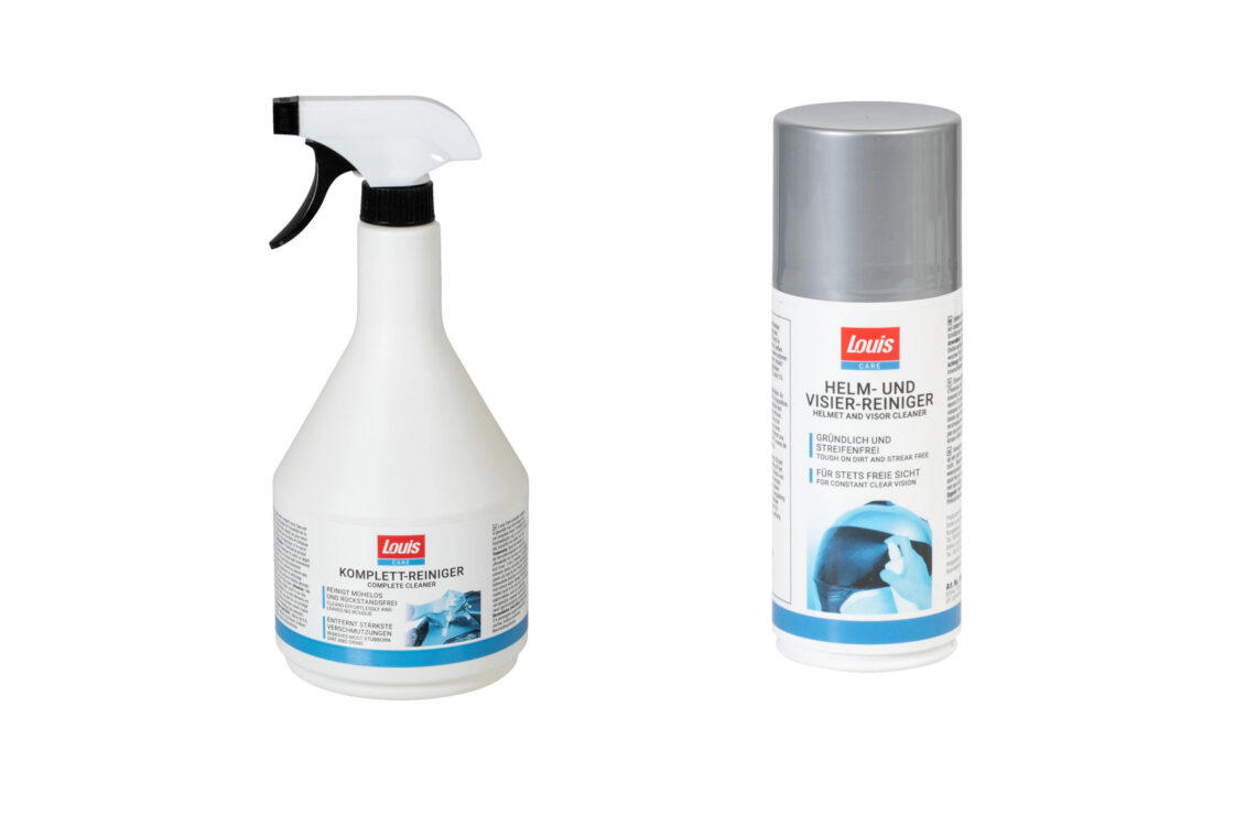 louis care productos limpieza moto casco