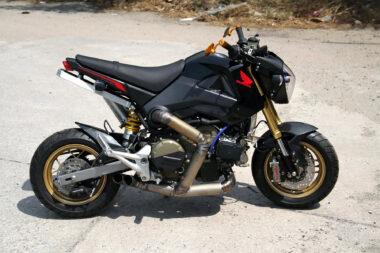 Honda MSX125 Grom 200cv motor Ducati 1199 R 3