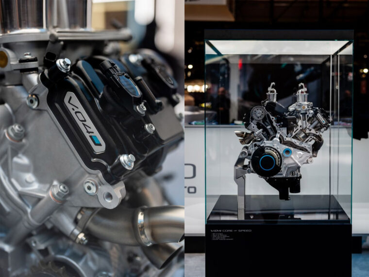 CFMoto en el EICMA 2024: ¡Tricilíndricas 675, motocross eléctrica, brutal prototipo de superdeportiva y el motor V4 de 212 cv! 16 motor CFMoto V.04 EICMA