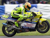 Brembo, de celebración: 50 años de éxitos en las carreras 12 Valentino Rossi 500 Nastro Azzurro Doninghton 2000