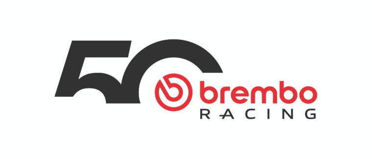 Brembo, de celebración: 50 años de éxitos en las carreras 5 logo brembo 50 aniversario carreras 2