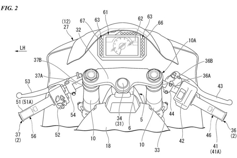 Honda patente sistema direccion bikeleaks 4