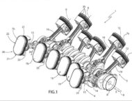 Ferrari patente motor pistones ovalados Honda NR750 3